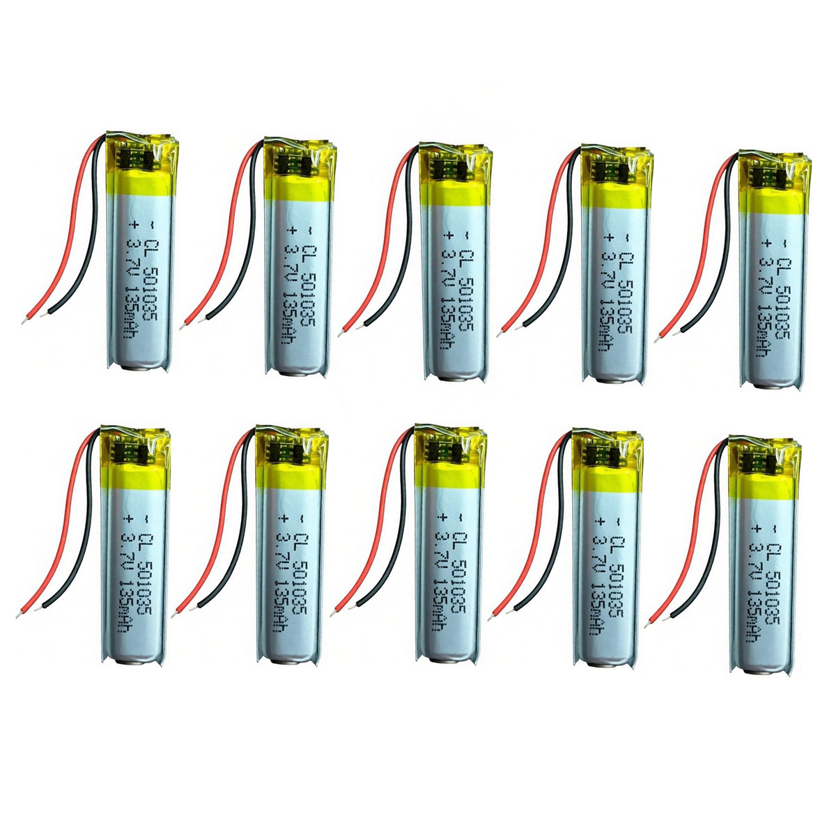 10PCS 3.7V 135mAh 501035 Lithi - Smartwatch Headset 评论和价格
