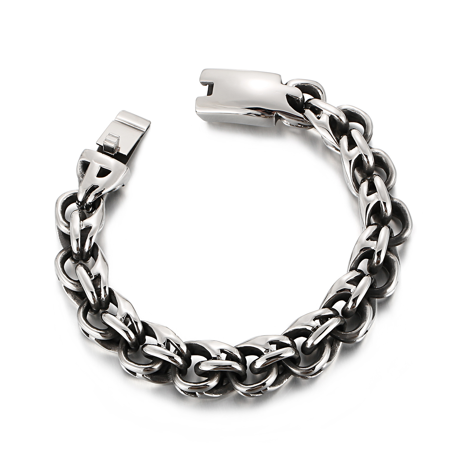 Twisted Link Chain Men Bracele - Ceramic Link Bracelet 评论和价格