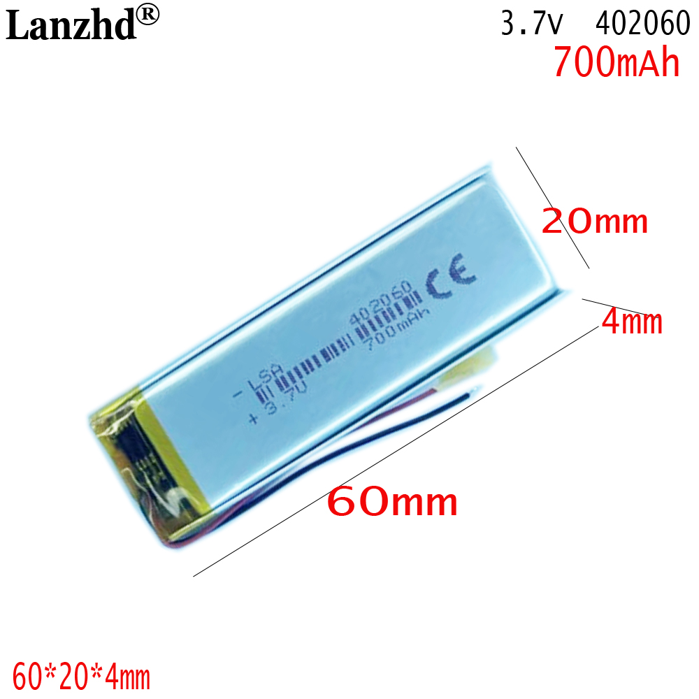1-12pcs 3.7V 500mAh Lipo Polym - Smartwatch Headset 评论和价格