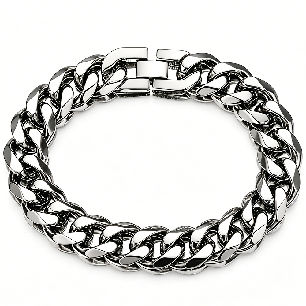 9MM-15MM Polished 316L Stainle - Ceramic Link Bracelet 评论和价格