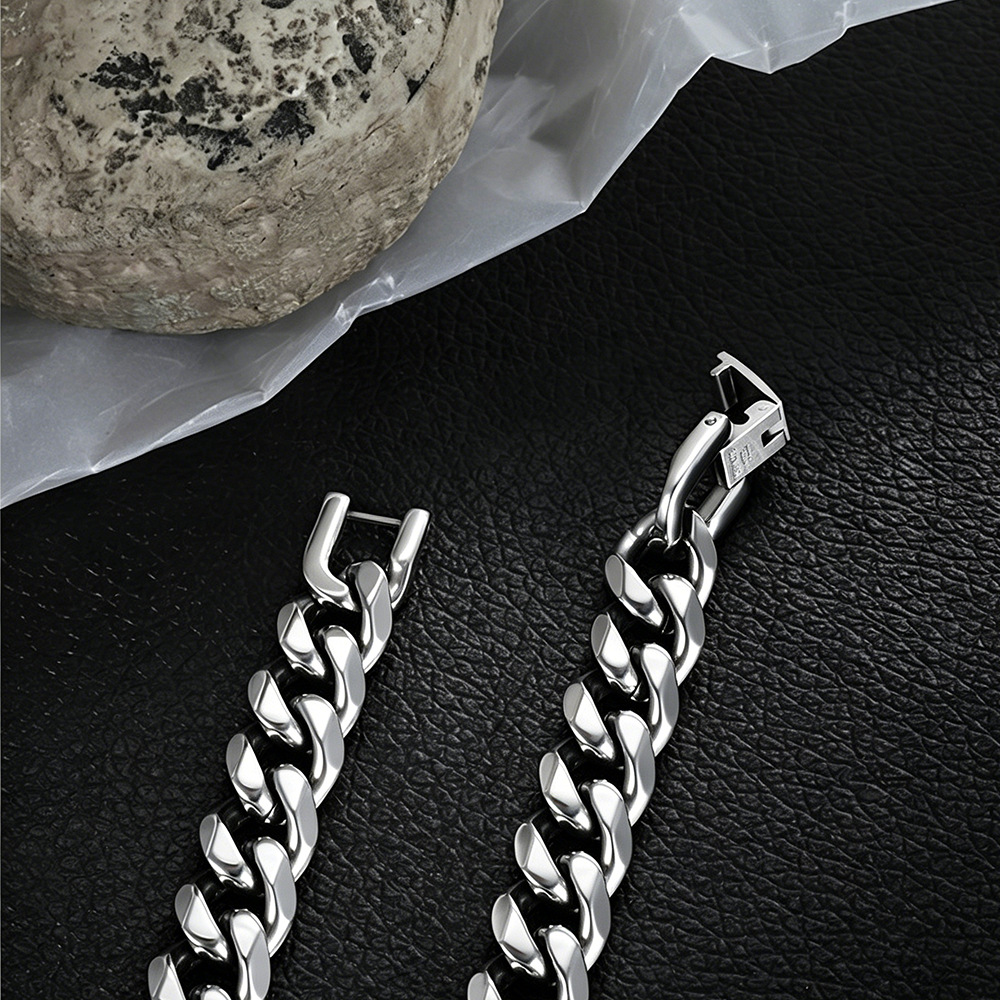 9MM-15MM Polished 316L Stainle - Ceramic Link Bracelet 评论和价格