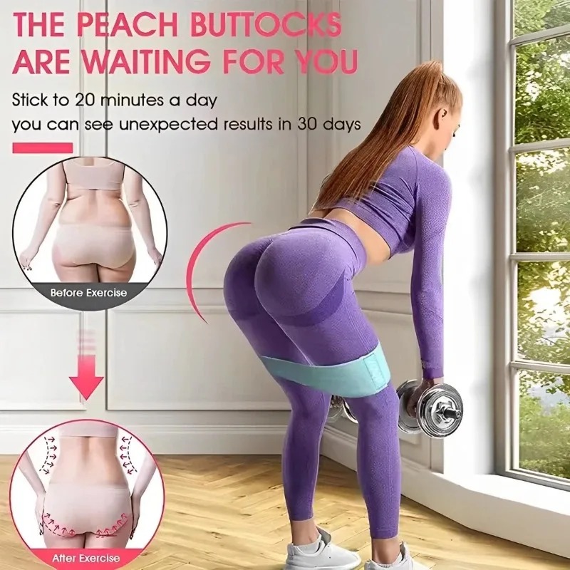 3Pcs Fabric Resistance Hip Boo - Milanaise Mesh Band 评论和价格
