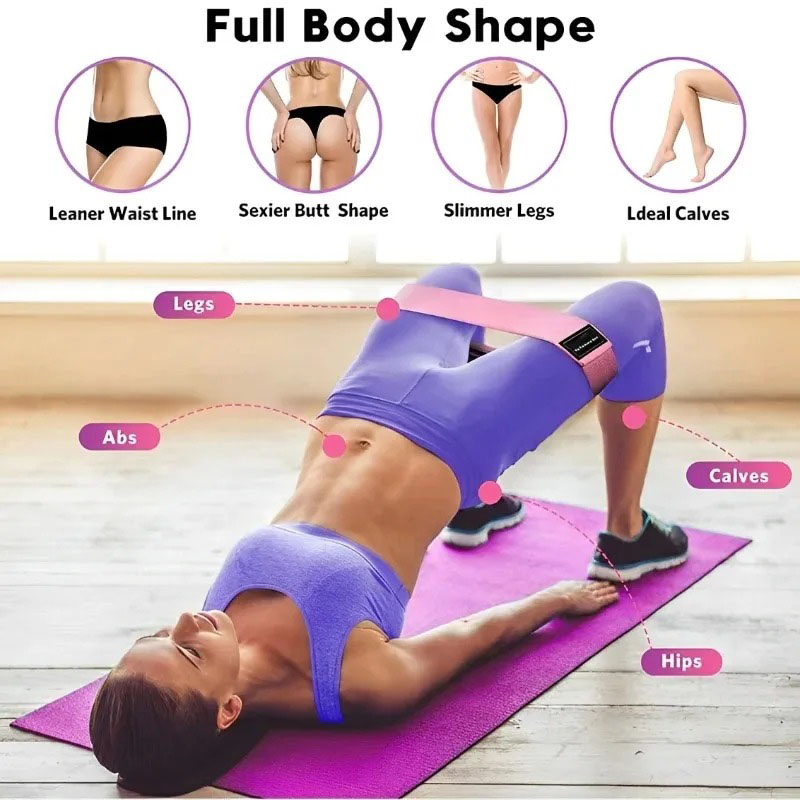 3Pcs Fabric Resistance Hip Boo - Milanaise Mesh Band 评论和价格