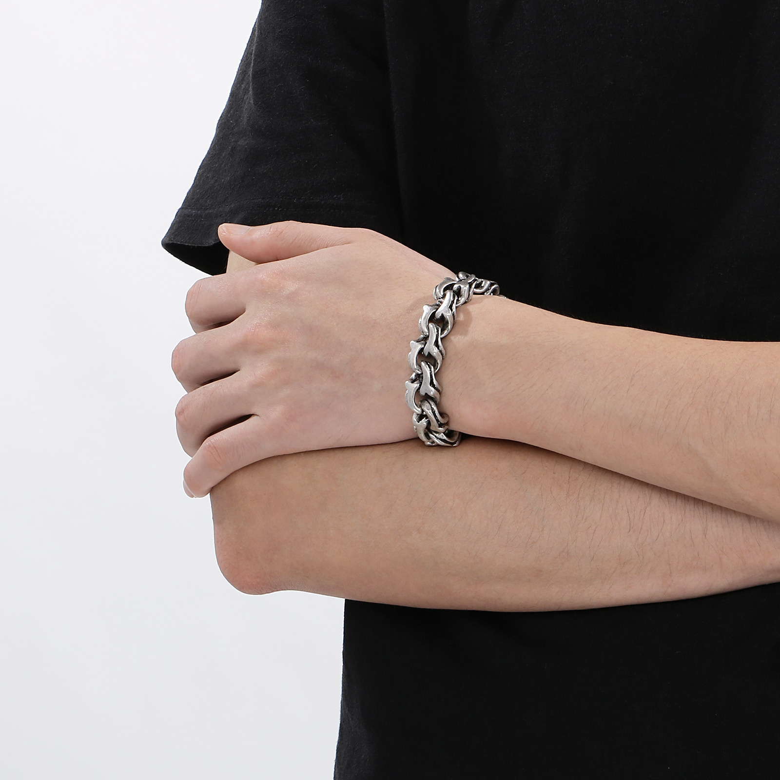 Chunky Chain Bracelet for Men  - Ceramic Link Bracelet 评论和价格