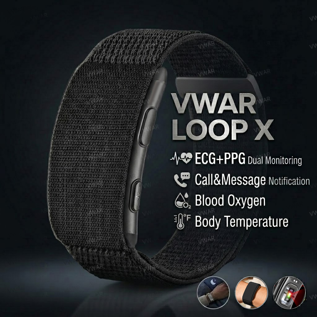 VWAR LOOP X ECG Smart Bracelet - Smartwatch X 评论和价格